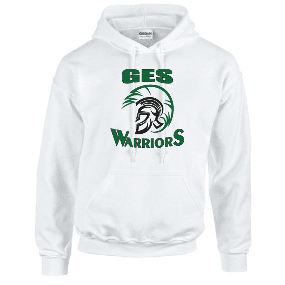 G185 Gildan Heavy Blend 8 oz., 50/50 Hooded Sweatshirt - White