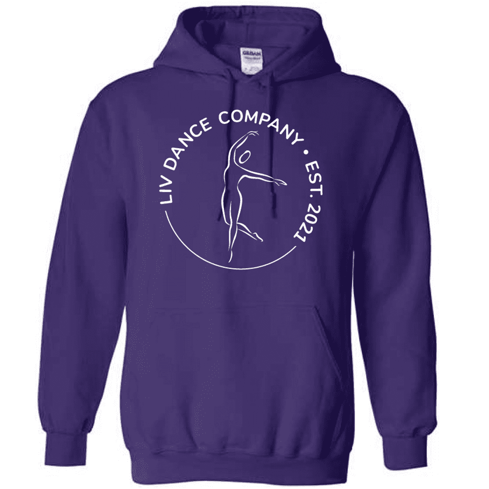 G185 Gildan Heavy Blend 8 oz., 50/50 Hooded Sweatshirt - Purple
